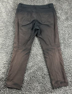 Lululemon ABC Slim-Fit 5 Pocket Pants Mens Black Warpstreme Trousers Sz 31x28