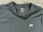 Nike Sportswear Club Mens T Shirt Black Embroidered Futura Logo Tee Sz 2XL