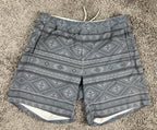 Freeballers by Meripex Apparel Mens L Grey Aztec Lined 8" Athletic Shorts
