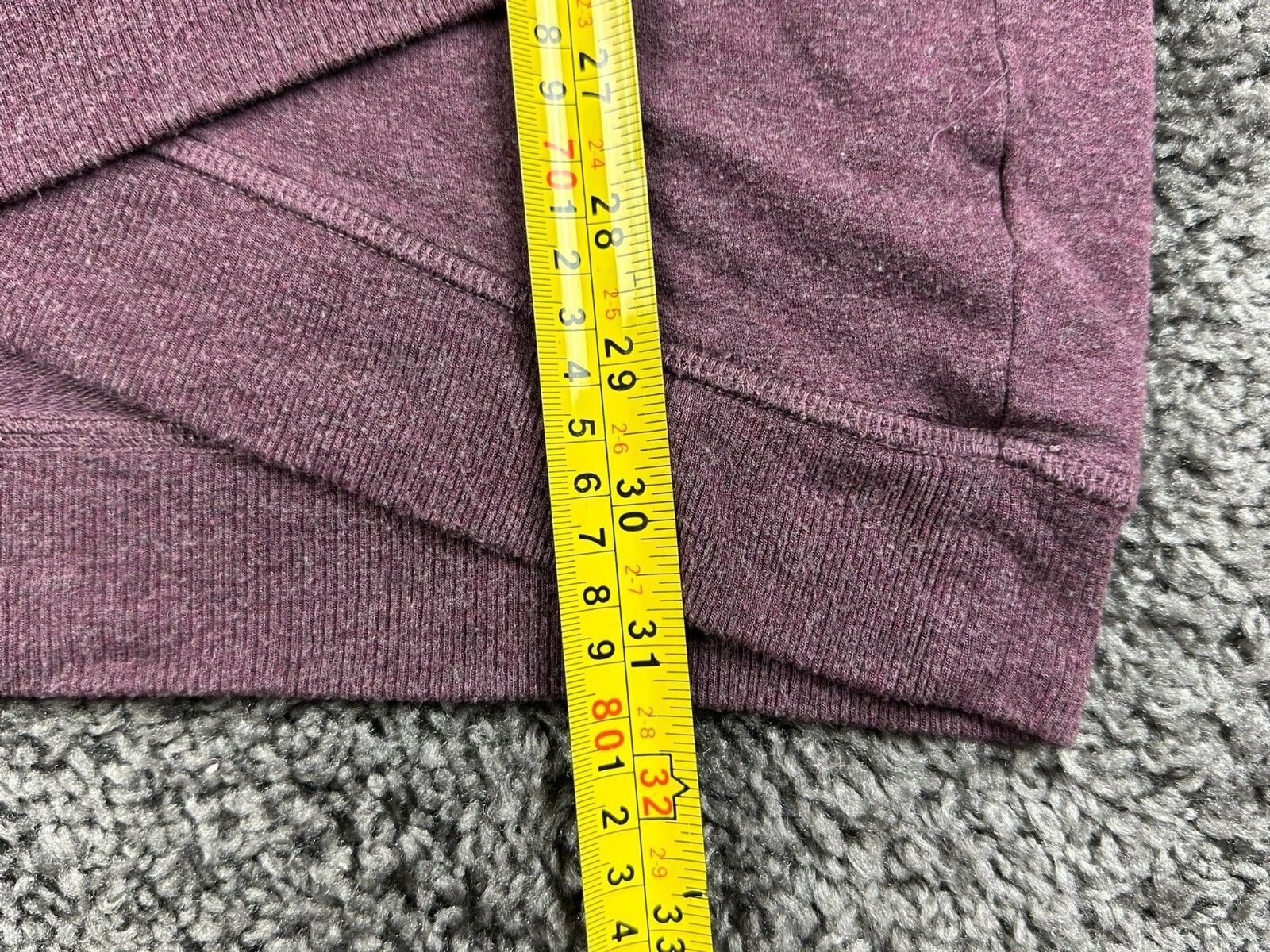 Athleta Criss Cross Sweatshirt Dress Purple Plum XS Long Sleeve Modal