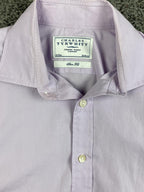Charles Tyrwhitt Mens Dress Shirt Slim Fit Lavender Cotton French Cuff  15/33