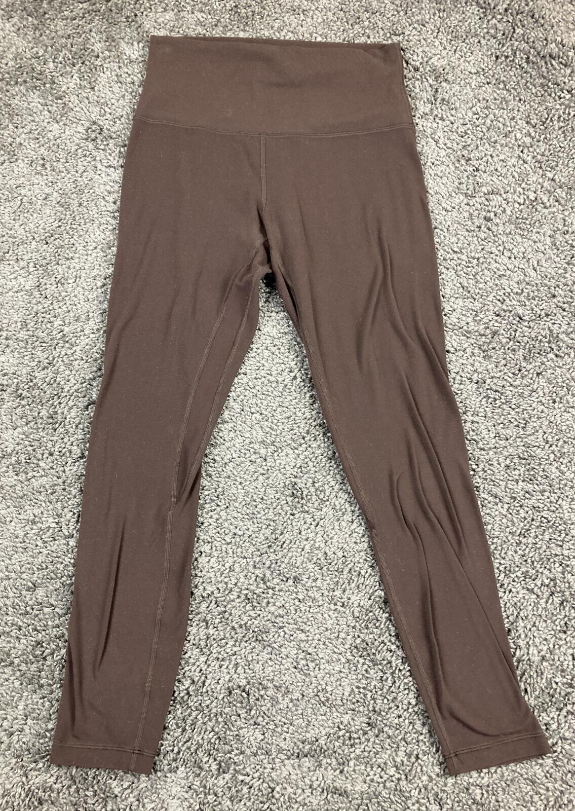 Lululemon Align High Rise Pant 25" French Press Brown Nulu Yoga Leggings Sz 6