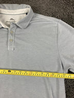 Tommy Bahama Emfielder IslandZone Polo Shirt Men Blue Short Sleeve Sz XL