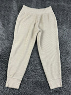 Athleta Coaster Luxe Waffle Jogger Pants Womens Beige High Rise Tencel Sz M
