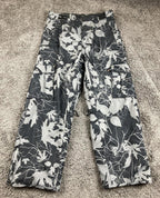 Billabong Pilot Ski Snowboard Pants Mens XL Grey Leaf Camo Waterproof Cargo Vtg
