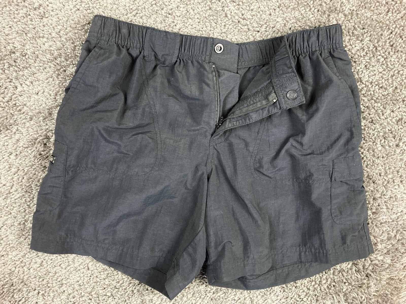 Columbia Women's Sandy River Cargo Shorts Black Nylon Hiking Outdoor Size Small