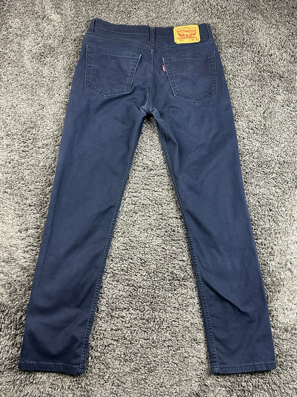 Levis 511 Mens Slim Fit All Seasons Tech Stretch Pants Navy Blue Chino Sz 30x32