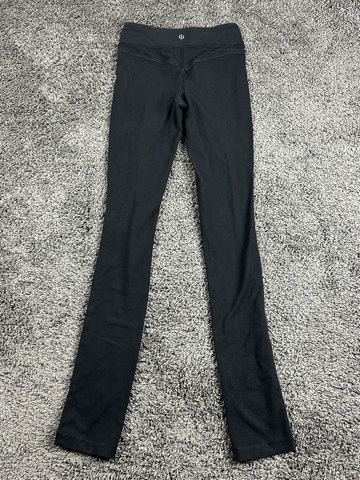 Lululemon Black Tall Leggings Athletic Yoga Pants 34 Inseam High Rise Size 2