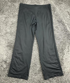 Adidas Vintage Womens Track Pants Black Yoga Flare Seam AF5001 3 Stripe  Medium