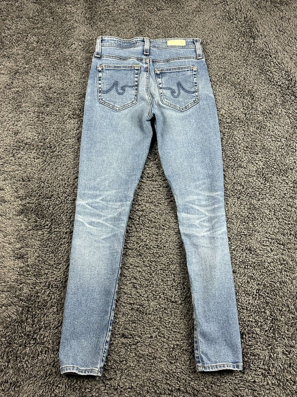 AG Adriano Goldschmied The Farrah Skinny Ankle Jeans Women Blue High Rise Sz 24R