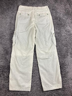 American Eagle Snappy Baggy Cargo Pants Womens 8 Sage Green Wide Leg Utility