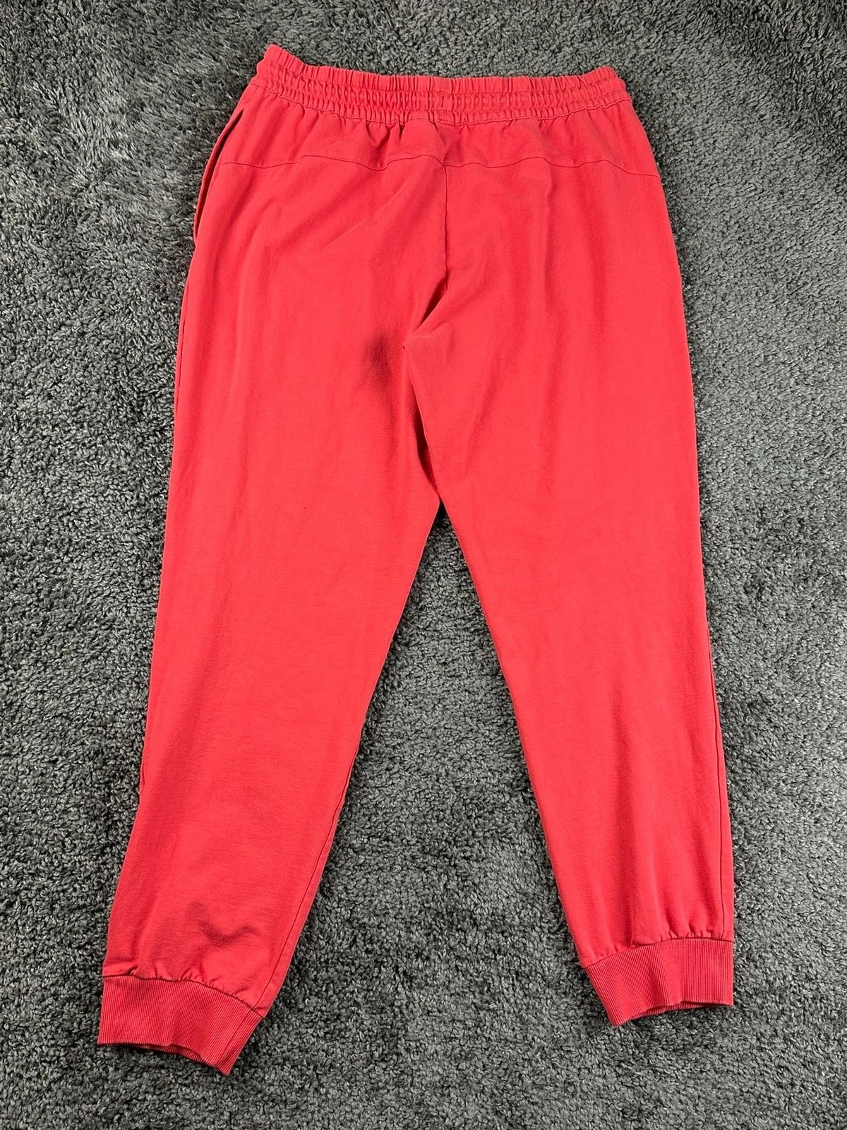 Adidas Mens Large Red Post Game Lite French Terry Joggers Sweatpants GG2331