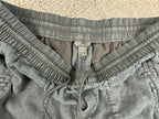 Athleta Womens Medium Black 100% Linen Pull On Jogger Pants Casual Trousers