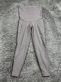 Beyond The Bump By Beyond Yoga Maternity Leggings Gray Spacedye Pockets Sz XS