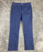 NYDJ Straight Leg Jeans Womens Blue Lift Tuck Stretch Denim Size 8
