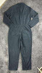 Outerknown Station Jumpsuit Womens Black Organic Cotton Linen Utility Coverall L