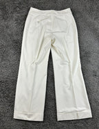 Tahari Arthur S Levine Womens Ivory Pant Suit Set Blazer 12P Pants 10P White
