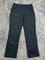 LL Bean Perfect Fit Pants Women's Medium Regular Black Cotton Lycra Straight Leg