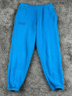 PANGAIA Track Pants Small Blue Organic Cotton Sweatpants Joggers Cuffed 365