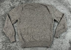 Magaschoni Man Mens Crewneck Sweater Size M Brown Cotton Lyocell Pullover Knit