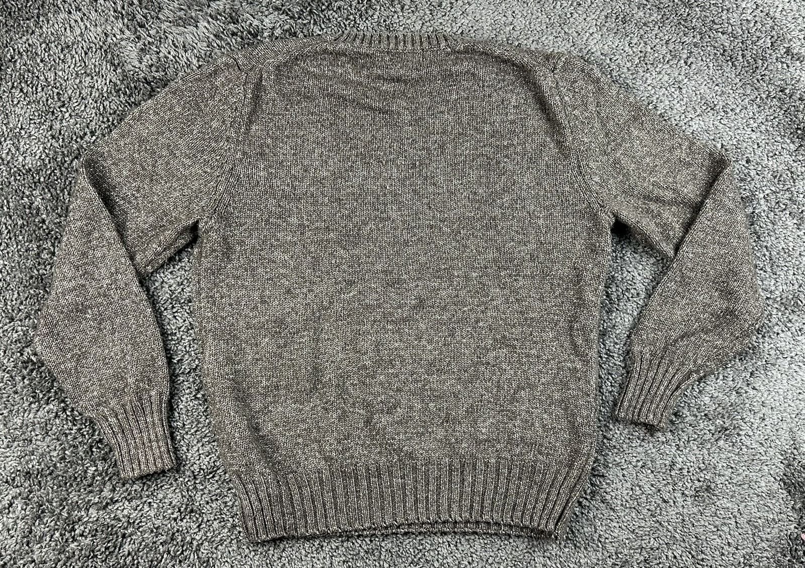 Magaschoni Man Mens Crewneck Sweater Size M Brown Cotton Lyocell Pullover Knit