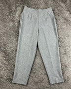 Vintage Dani Max Lois Snyder Pant Suit Womens 12P Gray Long Blazer Tapered Pants