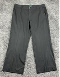 Lauren Ralph Lauren Andover Pants Black Stretch Dress Trousers Plus Size 18W