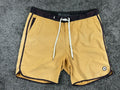 Vuori Cruise Boardshorts Mens L 36 Tan Polka Dot Camo 4-Way Stretch Swim Trunks