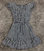 Faithfull The Brand Icaria Dress Women's Navy Maison Stripe Mini Size 2