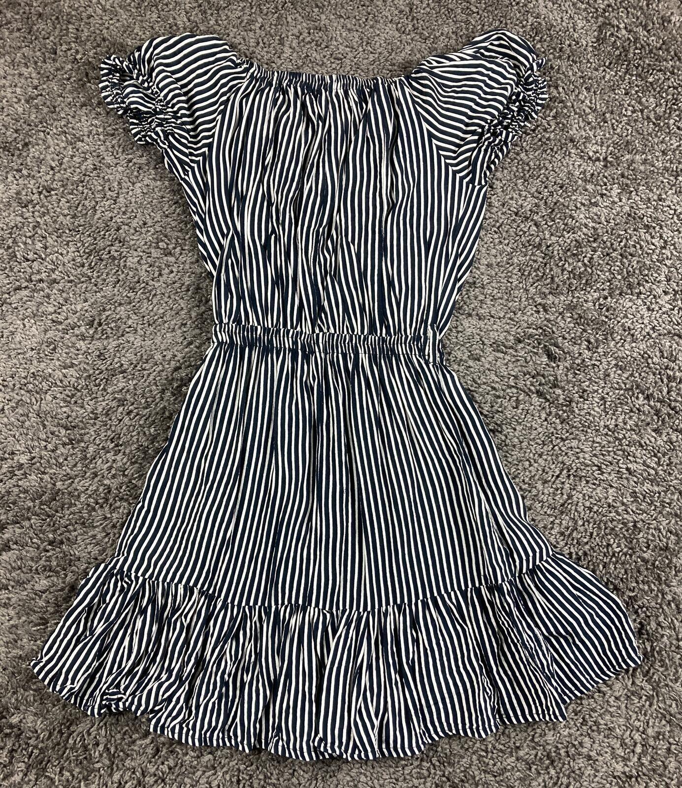 Faithfull The Brand Icaria Dress Women's Navy Maison Stripe Mini Size 2