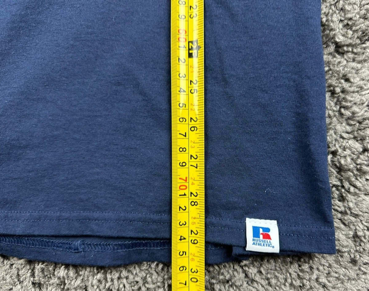 Mens XXL Navy Blue Quantico Area CPO USN Graphic T-Shirt Semper Progredi