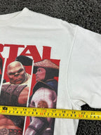 Mortal Kombat T-Shirt Men White Graphic Tee 2011 Warner Bros Sz M