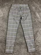 Sanctuary x Anthropologie Pull-On Pants Women's Plaid Slim Stretch Sz M