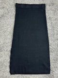 House of Harlow 1960 Skirt WomensBlack Knit Midi Side Slit Rayon Nylon Sz S
