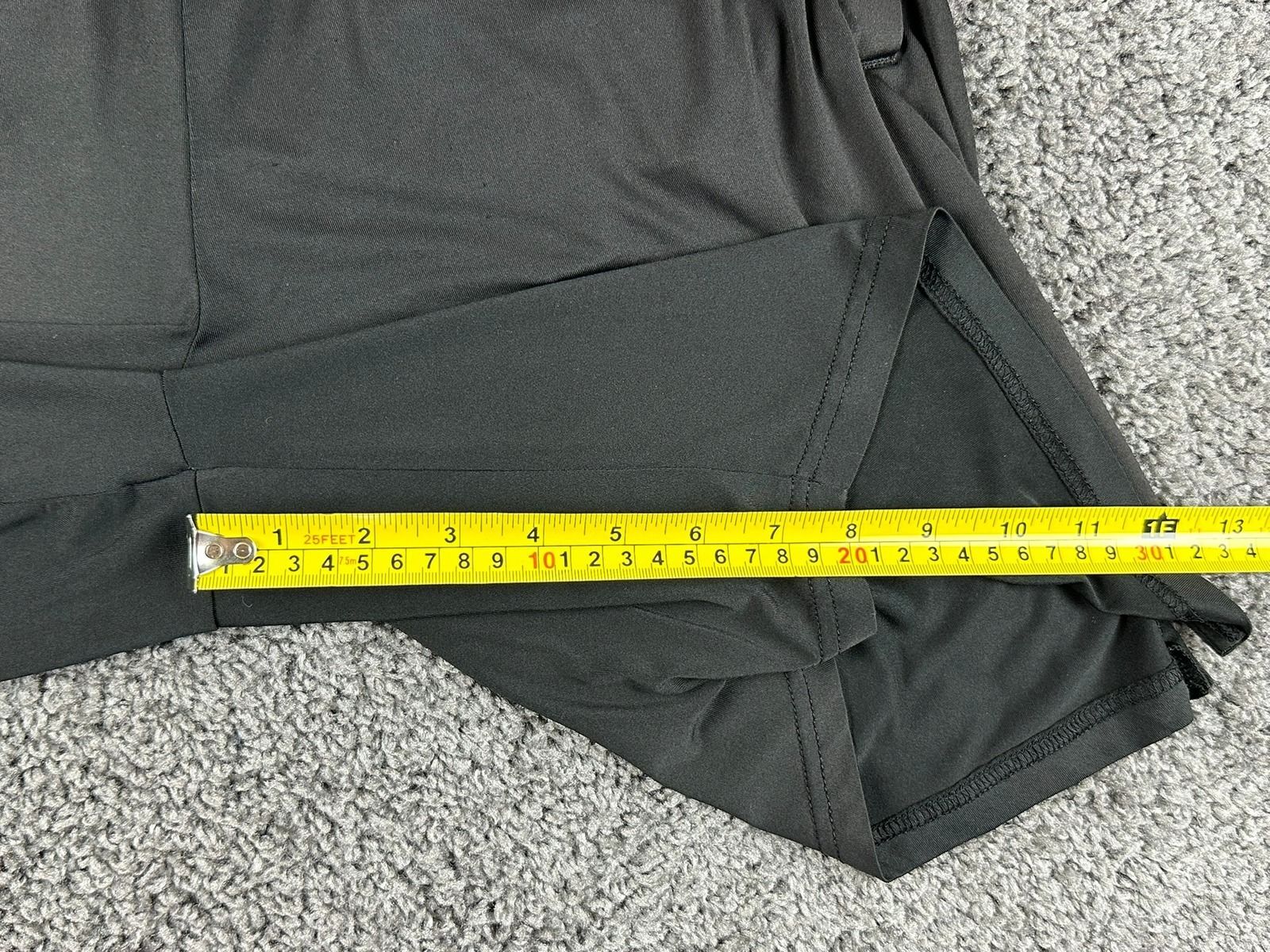 LEG3ND Mens Black Athletic Shorts 8 Inseam Stretch Performance Gym Running Sz M