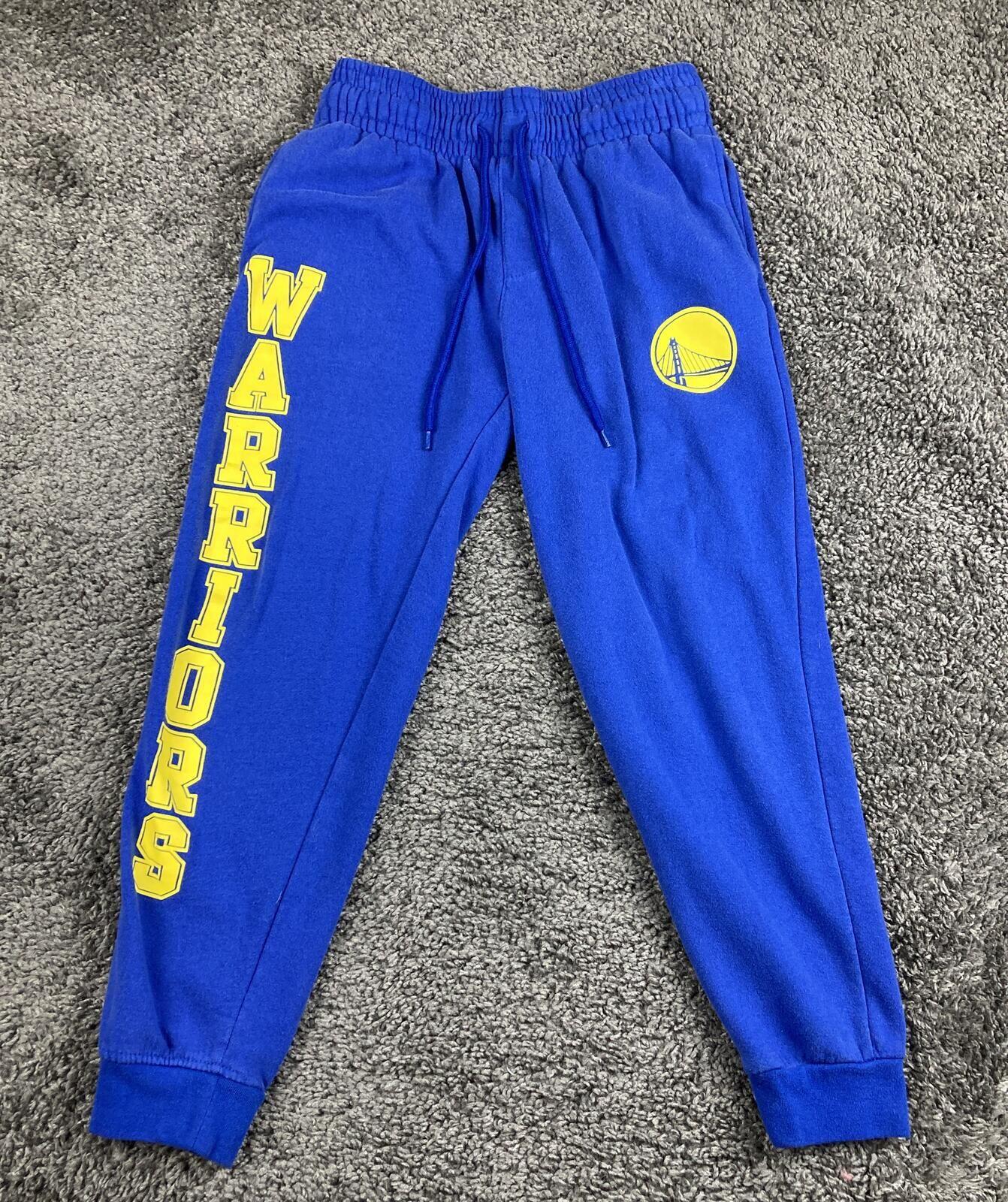 NBA Golden State Warriors Sweatpants Mens Ultra Game Blue Fleece Joggers Pants M