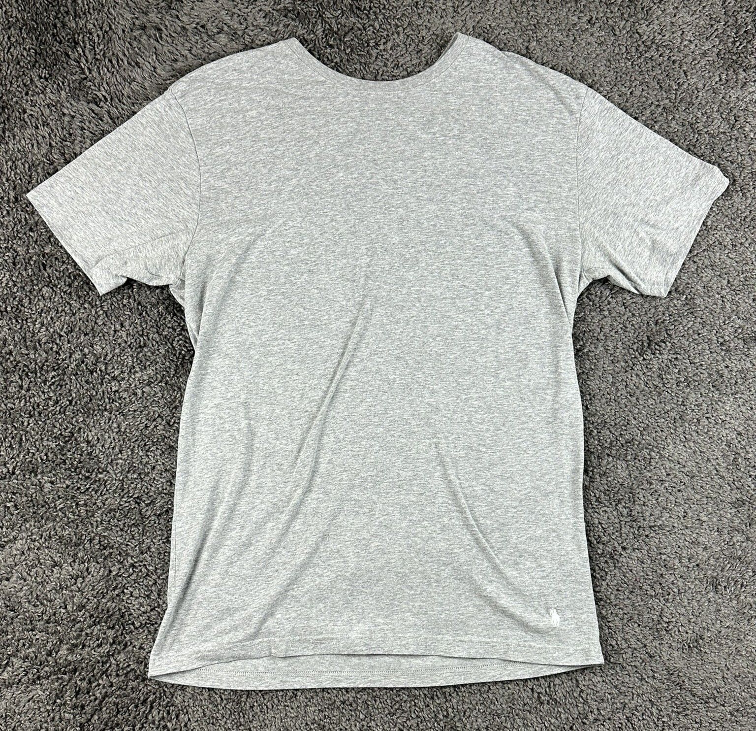 Lot 2 Polo Ralph Lauren Mens T Shirts Large White Grey Classic & Slim Fit Pony