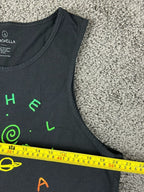 Coachella 2016 Music Festival Tank Top Mens L Black Graphic Concert Band Lineup