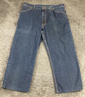Vintage 1999 Gap Industrial Worker Jeans Men's Dark Wash Carpenter Denim 38x27