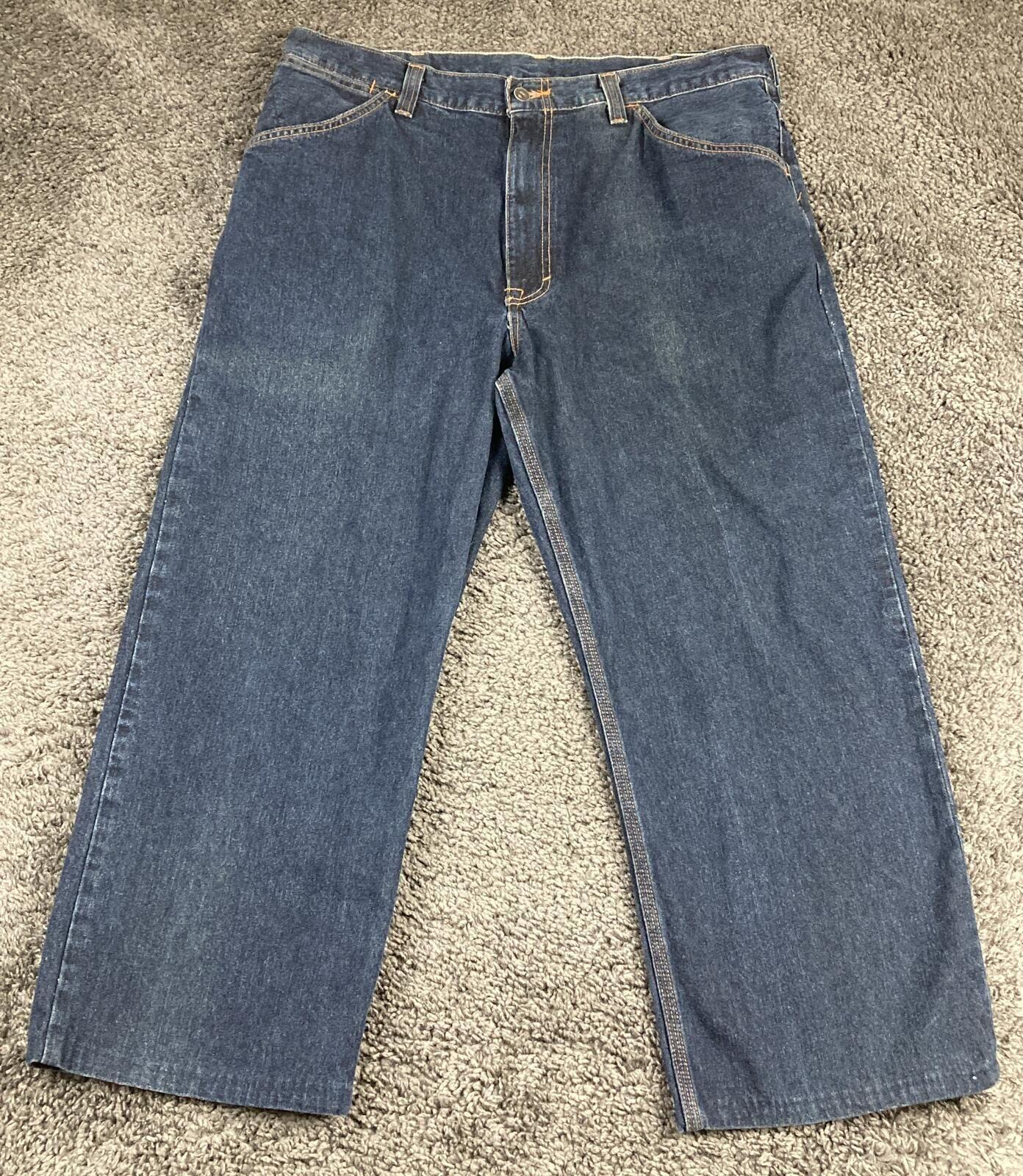 Vintage 1999 Gap Industrial Worker Jeans Men's Dark Wash Carpenter Denim 38x27
