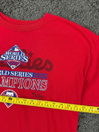 Philadelphia Phillies 2008 World Series Champions T Shirt Mens XL Red MLB