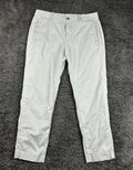 Outerknown Mens Beach Trouser Pants Gray Hemp Cotton Button Fly Sz 31