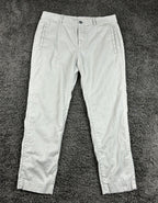 Outerknown Mens Beach Trouser Pants Gray Hemp Cotton Button Fly Sz 31