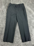US Navy Military Mens Black Dress Trousers Pants 32R Poly Wool Uniform DLA