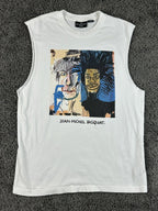 Jean-Michel Basquiat Andy Warhol Cotton On Mens M White Graphic Tank Top