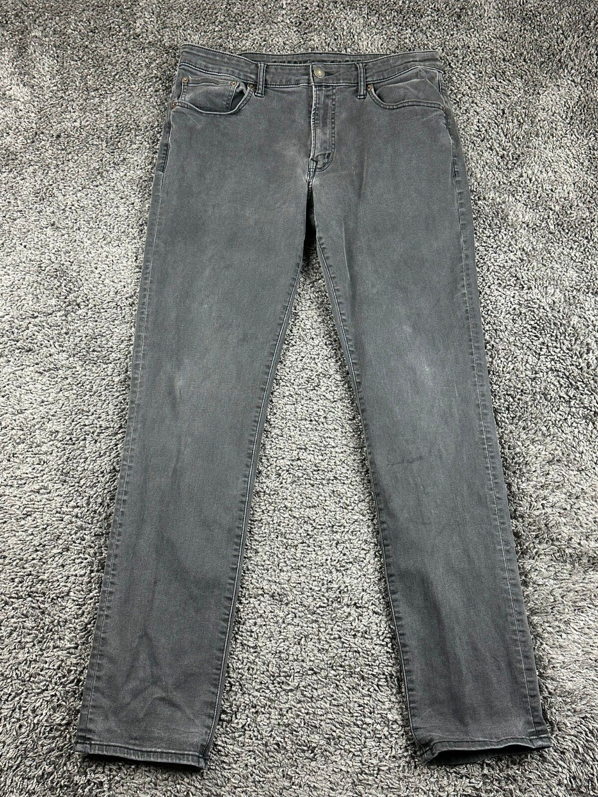 American Eagle Next Level Flex Jeans Mens Black Straight Stretch Denim Sz 34x34