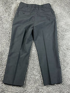 US Navy Military Mens Black Dress Trousers Pants 32R Poly Wool Uniform DLA