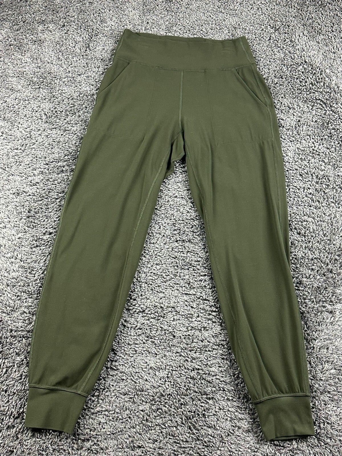 Lululemon Womens Align High Rise Jogger 28" Inseam Dark Olive Green Yoga Size 6