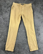 American Eagle Mens Tan Khaki 360 Extreme Flex Slim Chino Pants Stretch Sz 33x32