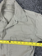 Vtg 1956 USAF Tan Tropical Shirt Mens Air Force Military Cotton Uniform 15.5 M
